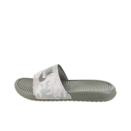 Nike Benassi Тихий Slip Resistant Odor Resistant Abrasion Resistant Слипоны Унисекс Яшмовый