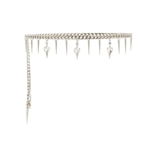 Alessandra Rich Однотонный Дизайн Цепи для талии Женские Серебряные