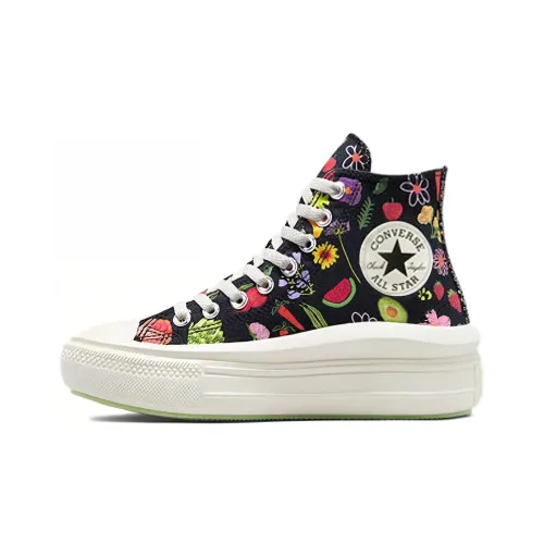 Converse Chuck Taylor All Star Move High Топ Кеды Женские Черный Зеленый