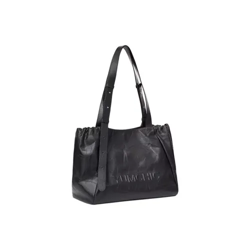 YUMCHIC Коровья кожа Тоут Сумка Сумка для покупок Сумка на плечо Сумка Маленькая Женская Классическая Черная Молочная Белая Темно-сланцевый Серый