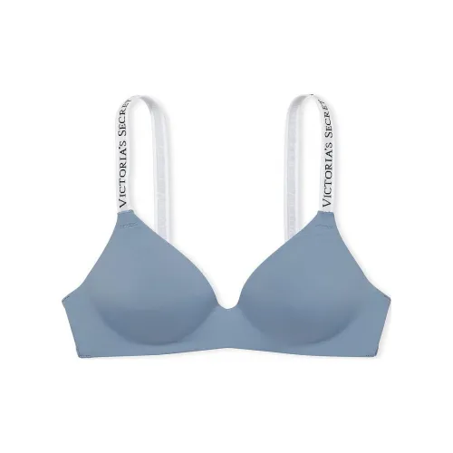 Victoria's Secret Розовый The T Рубашка Легко Подкладанный Беспроводной Бюстгальтер Синий Бюстгальтер Женские Синий