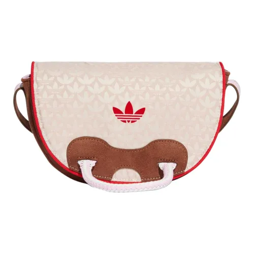 Adidas Originals Jacquard Suede Сумка через плечо Стандартная Унисекс Бежевая