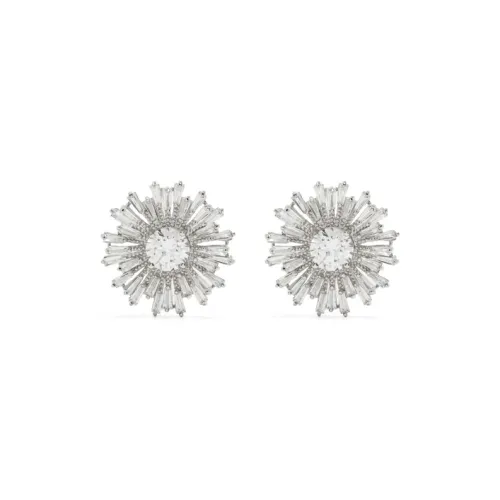 Серьги Kenneth Jay Lane с кубическим цирконием Brass Stud женские серебряные