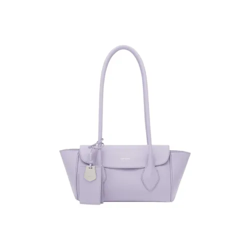 Ferragamo Hammered Текстура Телячья кожа Одно плечо Сумка Маленькая Женская Лавандовый Фиолетовый
