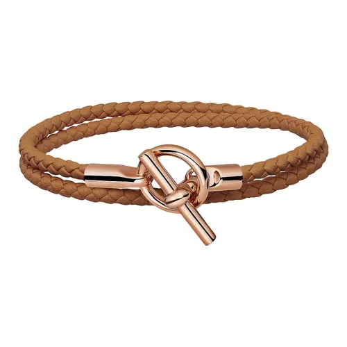 HERMES Телячья кожа Браслеты Унисекс Коричневый
