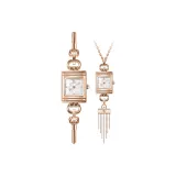 Розовое золото, часы/ожерелье, универсальное позиционирование стиля (CRS23024)