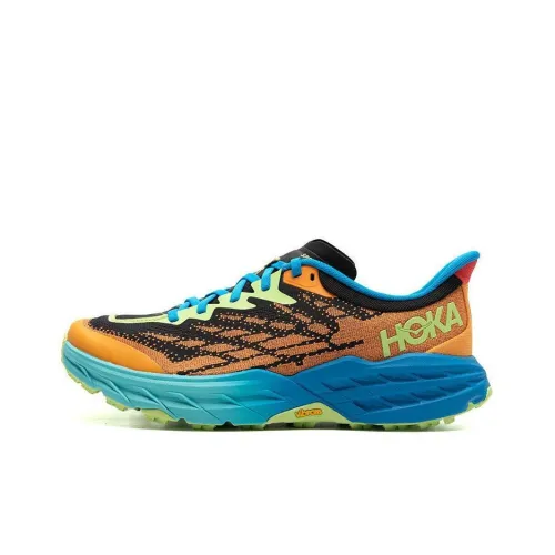 HOKA ONE ONE Speedgoat 5 Альпинистские и туристические ботинки Низкий верх Оранжевый/Синий/Черный Мужской