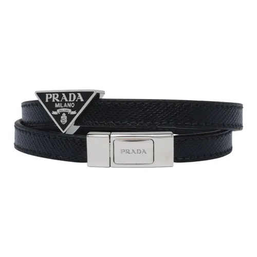 PRADA Телячья кожа Наручные повязки Мужской Черный