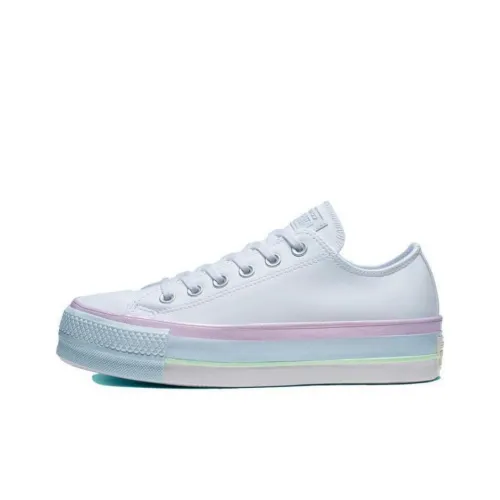 Converse Chuck Taylor All Star Intergalactic Fade Платформа Низкие Кеды Женские Белые