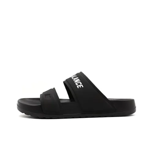 New Balance Slip-resistant Slippers Unisex Black New Balance Слипоны с противоскользящим эффектом Унисекс Черные