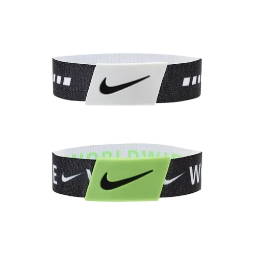 Nike Полиэстер Наручные повязки Унисекс Черный Белый Зеленый