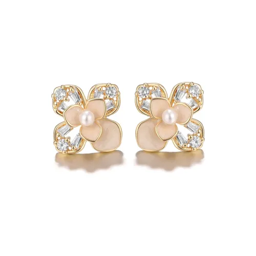 Clect Copper Stud Earrings Women's Clect Медные серьги-гвоздики женские
