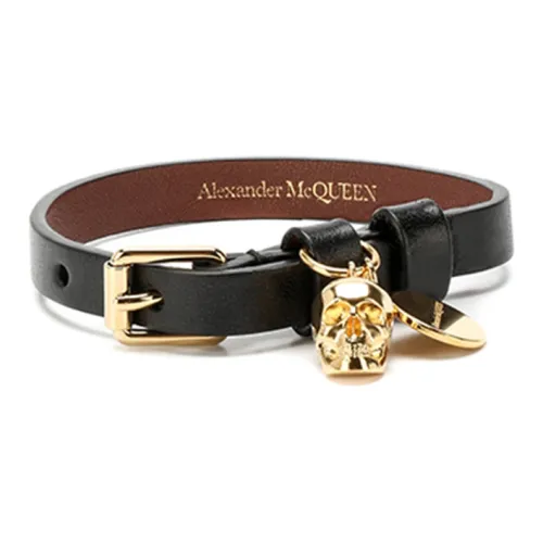 Alexander McQueen Кожа Браслеты Унисекс Черный