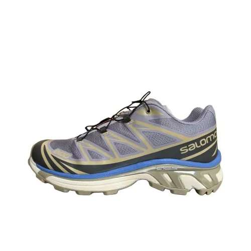 Salomon Collaboration XT 6 Кэжуал Низкий Топ Зеленый Желтый Серый Унисекс