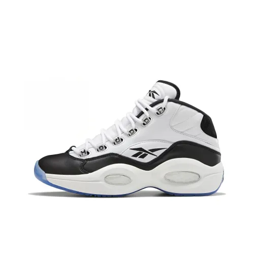 Tyrrell Winston x Reebok совместный бренд Question Mid Топ Винтажные баскетбольные кроссовки Унисекс Черный Белый