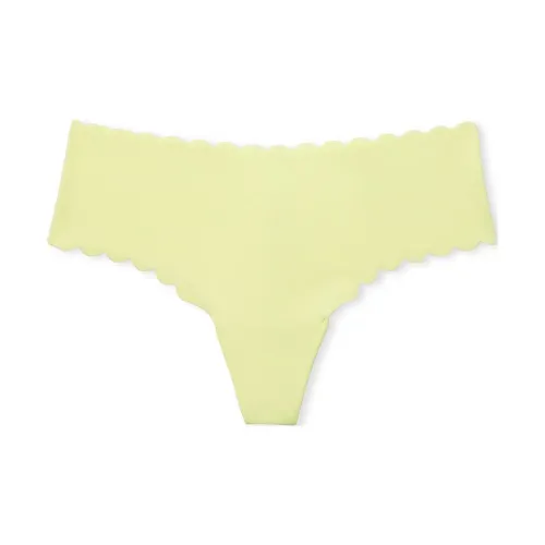 Victoria's Secret No Show Стринг Panty Citron Glow Женские трусы 1 упаковка Желтый