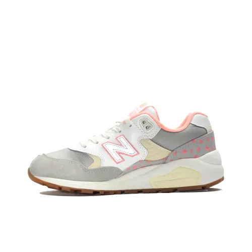 New Balance NB 580 Low Топ Беговые кроссовки Женские Серый Розовый