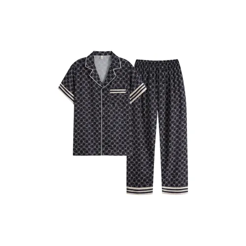 Happy Dreams Пижамный комплект Мужской Черный Серый