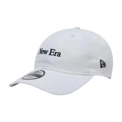 New Era Хлопковые кепки унисекс белые