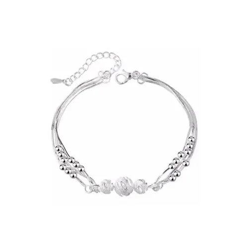 Сердце к сердцу 990 Серебряный Браслет на щиколотку Женские