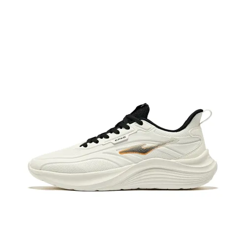 Erke Беговые кроссовки Low Top Микрокристаллический Белый Джет Черный Мужской