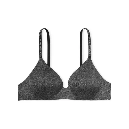 Victoria's Secret Розовый The T Рубашка Легко Подкладанный Беспроводной Бюстгальтер Черный Бюстгальтер Женские Черный Серый