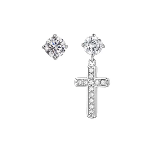 ICEGIANT Серьги-гвоздики из стерлингового серебра 925 пробы с полным покрытием бриллиантами унисекс черные