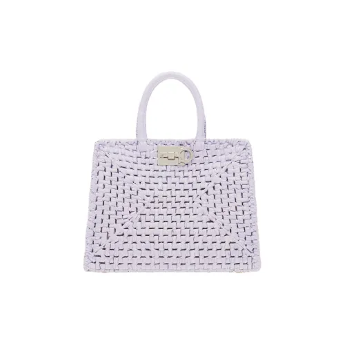 FERRAGAMO Studio Плетеная Сумка Средний Размер Женская Лаванда