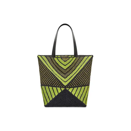 LOEWE Рафия Волокно Сумка Экстра-Большая Унисекс Селерный Зеленый Оливковый Зеленый