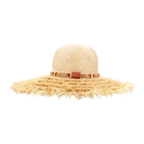 Borsalino Raffia Плетеная Шляпа Женская Коричневая