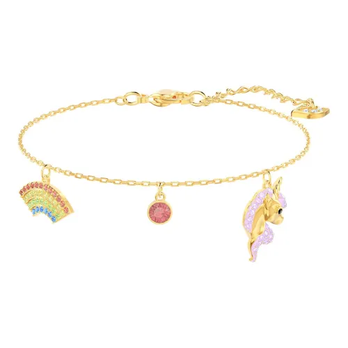 Swarovski Искусственный Кристалл Браслеты Женские с Золотым Покрытием