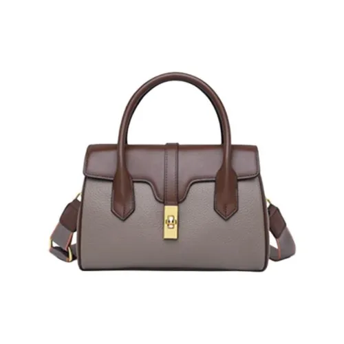 Espin Коровья кожа Одно плечо Сумка Средний Женский Слон Серый Черный