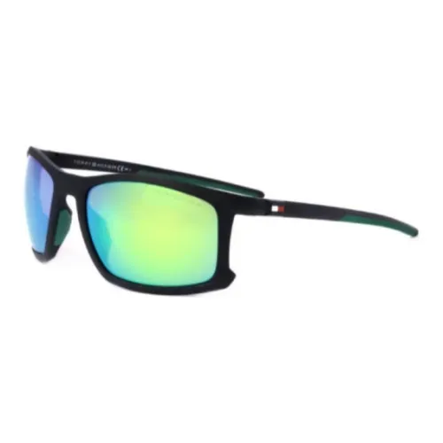 Tommy Hilfiger Нерегулярная форма Солнцезащитные очки Мужской Черный