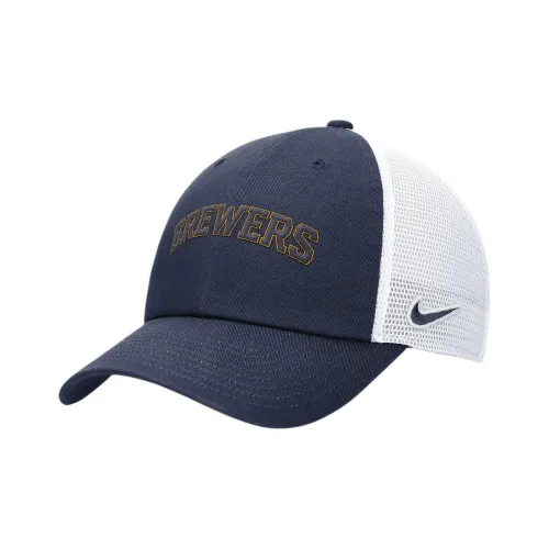 Nike 100% хлопок Кепки Мужской Синий