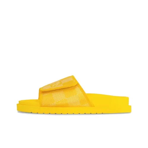 LOUIS VUITTON Miami Fashion Slippers Men's Yellow