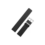 Полотняное переплетение, черный цвет, серебристая пряжка