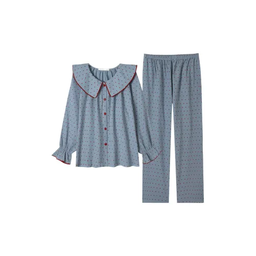 ZumashL Пижамный комплект женский светло-синий