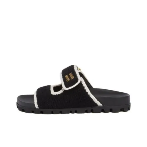 MIU MIU Слипоны Женские Черные