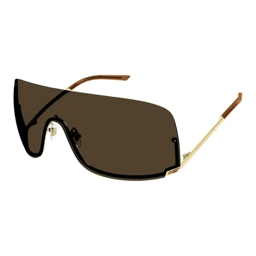 GUCCI Металл Нерегулярная форма Солнцезащитные очки Мужской Коричневый