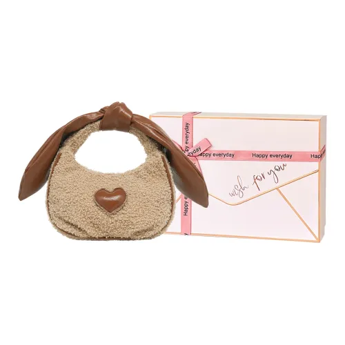 Kenghua Village Искусственная замша Сумка через плечо Сумка среднего размера Женская Фундуковый Мусс