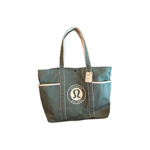 lululemon Холст Плечевая сумка Унисекс Лесной зеленый