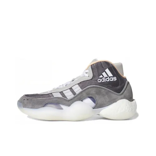 Adidas Originals Crazy BYW Icon 98 Амортизирующие шоки противоскользящие средний топ баскетбольные кроссовки мужской серый белый