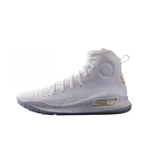 Under Armour Curry 4 High Топ Баскетбольные кроссовки Унисекс Белый