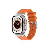 Серебряная шпилька, ярко-оранжевая