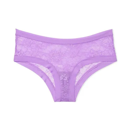 Victoria's Secret Розовый No Show No Show Кружево Cheeky Panty PP Нижнее белье Женские 1 шт Фиолетовый Кружево