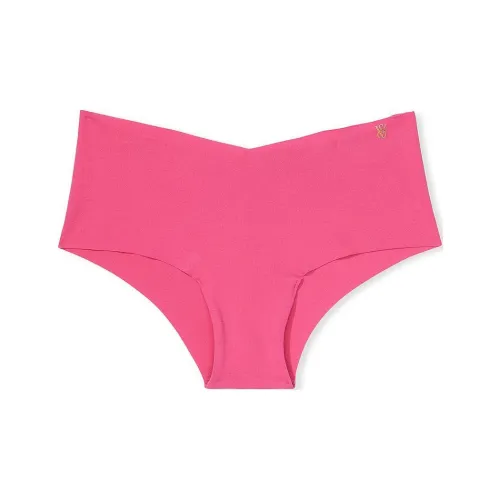 Victoria's Secret Розовый No Show No Show Хлопок Cheeky Panty Розовое нижнее белье Женское 1 упаковка Розово-красный