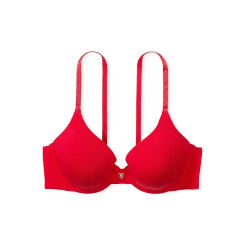 Victoria's Secret Розовый The T Рубашка Легко Подкладанный Полный Покрытие Бюстгальтер Lipsti Бюстгальтер Женский Красный