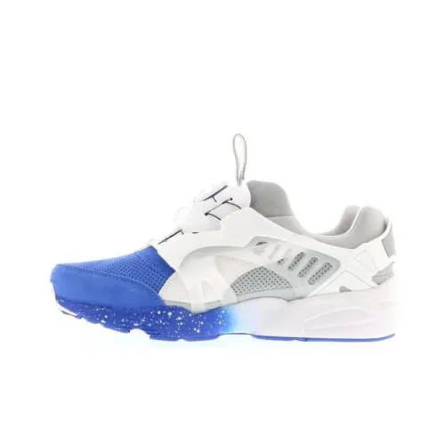 PUMA Disc Blaze Шокаблоки Противоскользящие Низкие Беговые кроссовки Унисекс Белый Синий