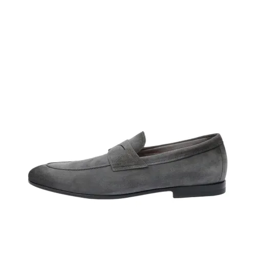 Santoni Лоферы Серые Мужские
