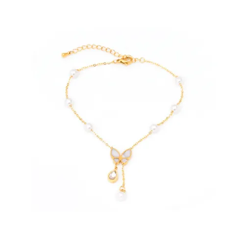 CHIEMOT Титановые стальные браслеты на щиколотку для женщин